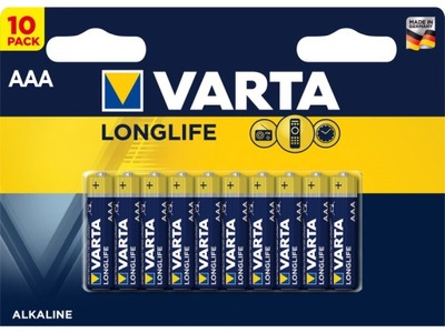 BATERIA VARTA LONGLIFE LR03/AAA 10SZT