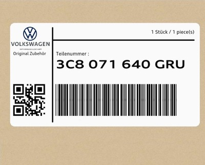 Спойлер кришка багажника 3c8071640gru vw cc фото №1