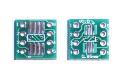 przejściówka SOP8 na DIP8 0,65 i 1,27 mm 1 szt.