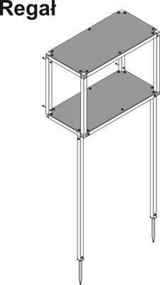 Półka do szklarni 2,1x2,04m