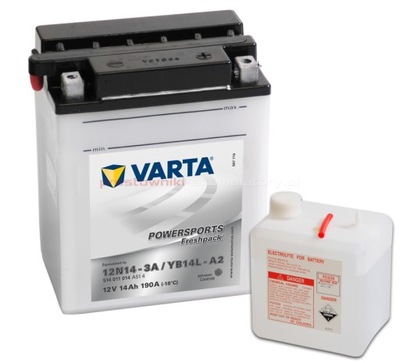 AKUMULIATORIUS VARTA YB14L-A2 12V 14AH 190A 