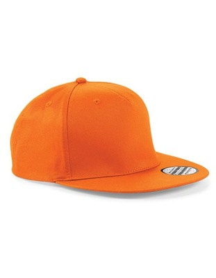 pomarańczowa czapka z daszkiem prostym Snapback