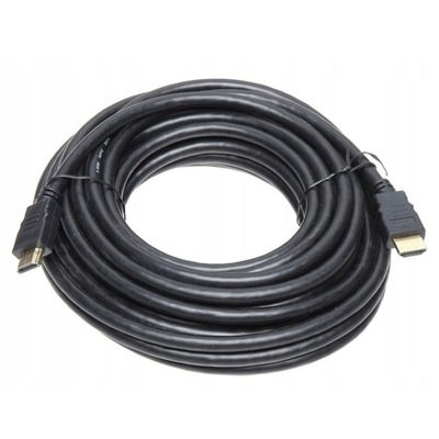 Kabel HDMI-HDMI 10M Gold ekranowany 19-PIN v 1.4