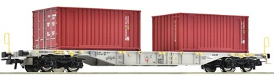 Roco 77345 H0 Wagon platforma typu Sgns z kontenerami AEE ep.VI
