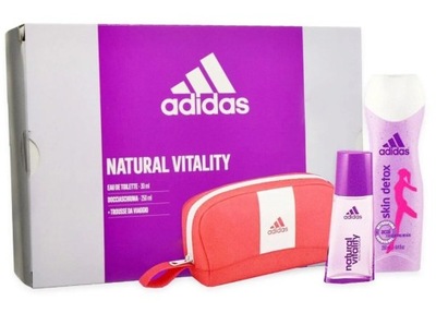 Perfumy damskie Adidas Gift Set EDT 1 uncja Żel Pochette Original