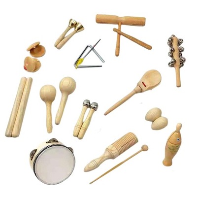 13x Zestaw zabawek na instrumentach muzycznych dla dzieci Castanet Sand Ham