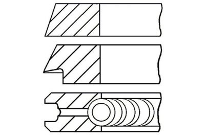 GOETZE 81 STD 1.5-1.75-3 КОМПЛЕКТ КІЛЬЦЯ ПОРШНЯ AUDI 100 C3 100 C4