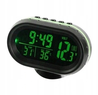 CAR THERMOMETER DIGITAL CLOCK 12V DC 