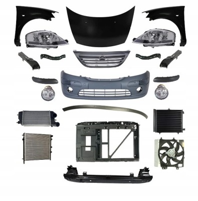 Citroen c3 fc i 2002-2005 kompletny перед капот фото №1
