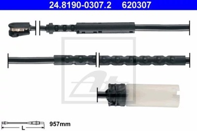 24.8190-0307.2 SENSOR ZAPATAS HAM.MINI R60 10-  