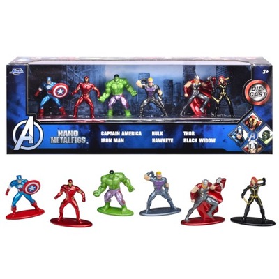 Jada Metalowe figurki Avengers 4cm 6-pak