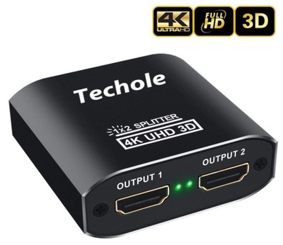 TECHOLE HS306 ROZDZIELACZ HDMI SPLITTER 4K UHD 3D