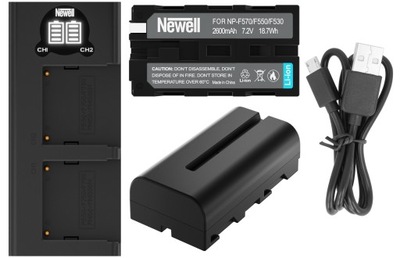 BATERIA AKUMULATOR NEWELL DO SONY NP-F570 NP-F550 + ŁADOWARKA NA USB-C