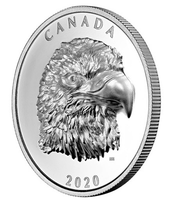 Kanada 2020 25$ Dumny Orzeł Bielik Srebrna Moneta