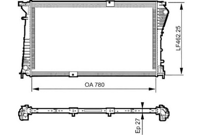 РАДИАТОР OPEL VIVARO RENAULT TRAFIC 2,0-2,5DCI 06