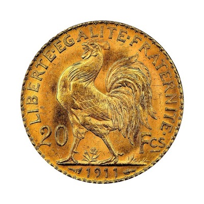 Złota moneta 20 franków