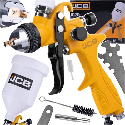 PISTOLET MALARSKI LAKIERNICZY DO ФАРБУВАННЯ ПНЕВМАТИЧНИЙ 1.4MM JCB 600ML