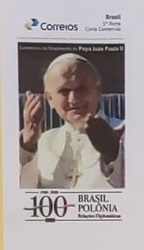 Brazylia 2020 Znaczek** Polska Papież Jan Paweł II