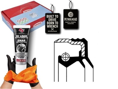 Ущільнювач ступиця колеса rvi midlum volvo fl corteco #petrolhead pro+ kit7 фото №1