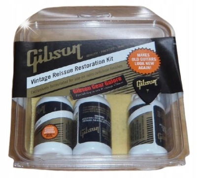 Zestaw pielęgnacja czyszczenia gitary płyny ścierki Gibson GG-RK1 Vintage R