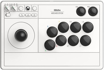 8BitDo Arcade Stick White Joystick Xbox One X|S PC