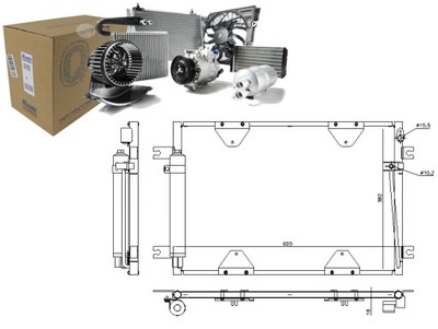 CONDENSADOR DE ACONDICIONADOR SUZUKI GRAND VITARA I 2.7 09.01-07.03 NISSENS  