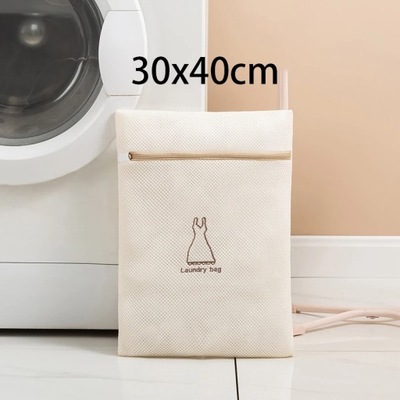 Laundry Bag Fine Mesh Embroidery Print Laundry Pouch Household Clothes