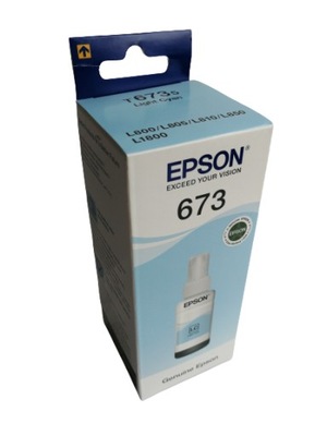 Tusz Epson 673 Light Cyan Oryginał C13T67354A