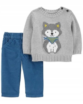 Carter's - Komplet 2-el. Sweter spodnie dziecięce 86-92
