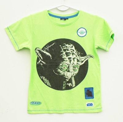 T-shirt Nadruk ZIELONY JASKRAWA Yoda Star Wars 134-140 cm A2318