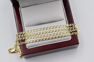 ELEGANCKI ZŁOTY ŁAŃCUSZEK PR.585 14K 50CM 5,45G