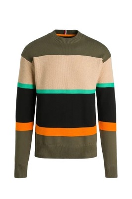 TOMMY HILFIGER Sweter Męski Kolorowy r. S XM0XM02286