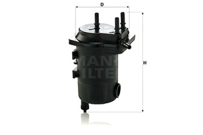 MANN-FILTER ФИЛЬТР ТОПЛИВА RENAULT GRAND SCENIC II MEGANE II SCENIC II фото