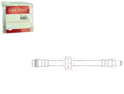 Quick brake 32.126 шланг тормозной гибкий фото №1