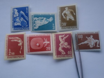 Węgry - Sport roku 1958 - Mi.1542-48 A **