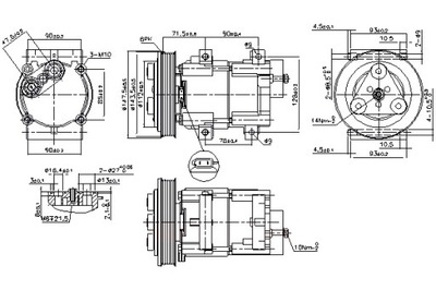 NISSENS COMPRESOR DE ACONDICIONADOR FORD FIESTA IV FIESTA MINIVAN KA PUMA  