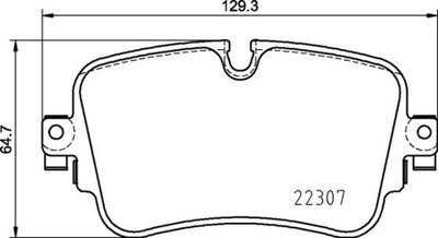 ZAPATAS DE FRENADO PARTE TRASERA REAR TRW AUDI/VW  