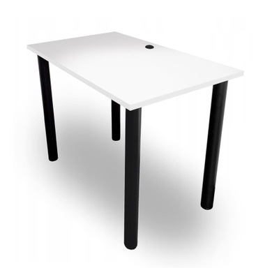 BIURKO 90X60 cm GAMINGOWE KOMPUTEROWE DO FIRMY BIURA BIAŁE