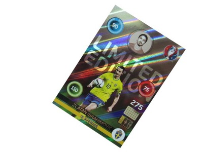 PANINI UEFA EURO 2016 KARTY PIŁKARSKIE LIMITED ZLATAN IBRAHIMOVIC SVERIGE