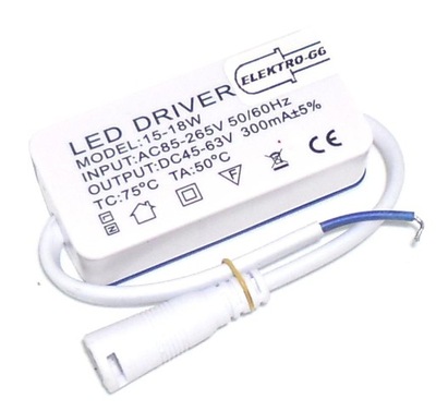 Zasilacz LED Driver 15-18w 15w 18w 300mA 45-63v do paneli do led 15-18x1w