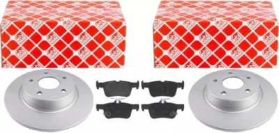 Febi гальмівні диски+ гальмівні колодки задня ford focus mk4 iv електричний ручник 271mm фото №1