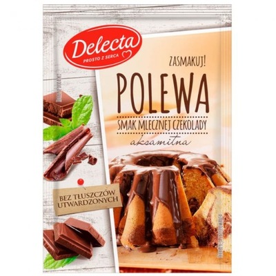 DELECTA POLEWA O SMAKU MLECZNEJ CZEKOLADY - 100G