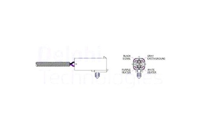 DELPHI ZONDAS LAMBDA ZONDAS DELPHI ES20016-12B1 CHRYSLER VOYAGER II JEEP 