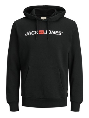 Jack&Jones Bluza Corp Old Logo 12137054 Czarny Regular Fit