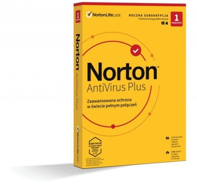 Oprogramowanie NORTON Antivirus Plus 2GB PL 1