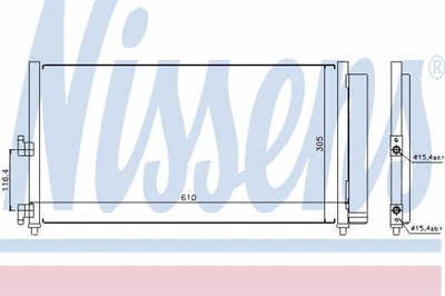 РАДИАТОР КОНДИЦИОНЕРА NISSENS 94727