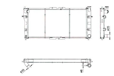 Радіатор mazda 626 1,8 2,0 nrf фото №1