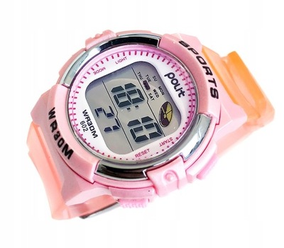 Zegarek dziecięcy POLIT elektroniczny różowy