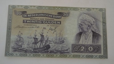 Holandia - banknot - 20 Gulden 1941 rok