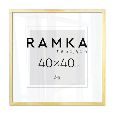 Ramka na zdjęcie 40x40 cm Złota Rama na zdjęcia